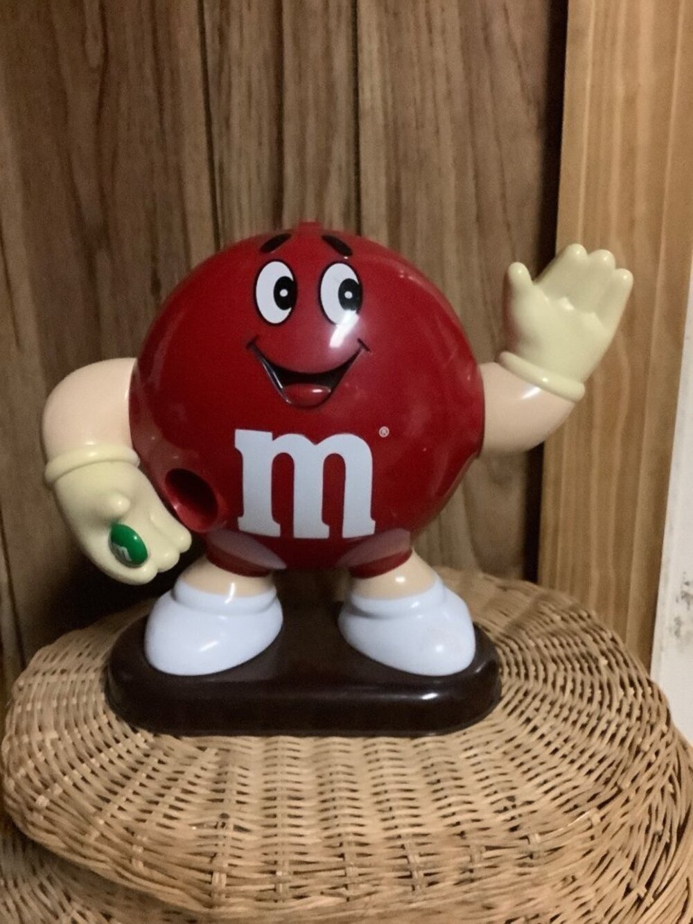 Vintage 1991 Red M&M Candy Dispenser